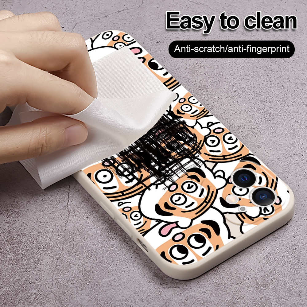 Ốp điện thoại TPA họa tiết con cọp cho iPhone 11 12 13 Pro Max 12 13 Mini XR XS Max X 6 7 8 Plus SE2020 6splus 6S 5 4