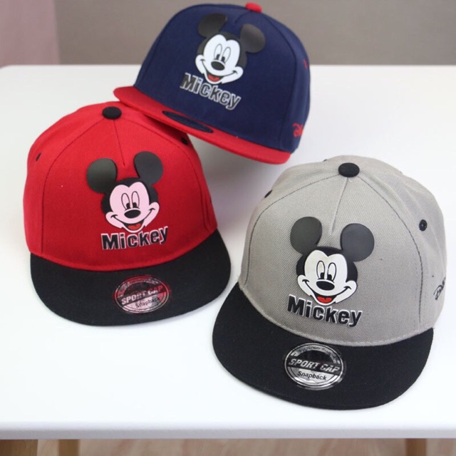 Mũ lưỡi trai micky cho bé