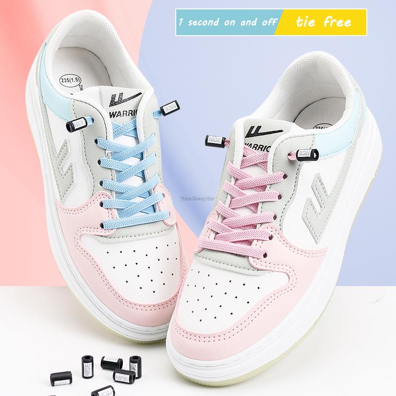 Dây Giày Thể Thao Không Cần Buộc Co Giãn Thời Trang Cho Trẻ Em Và Người Lớn
