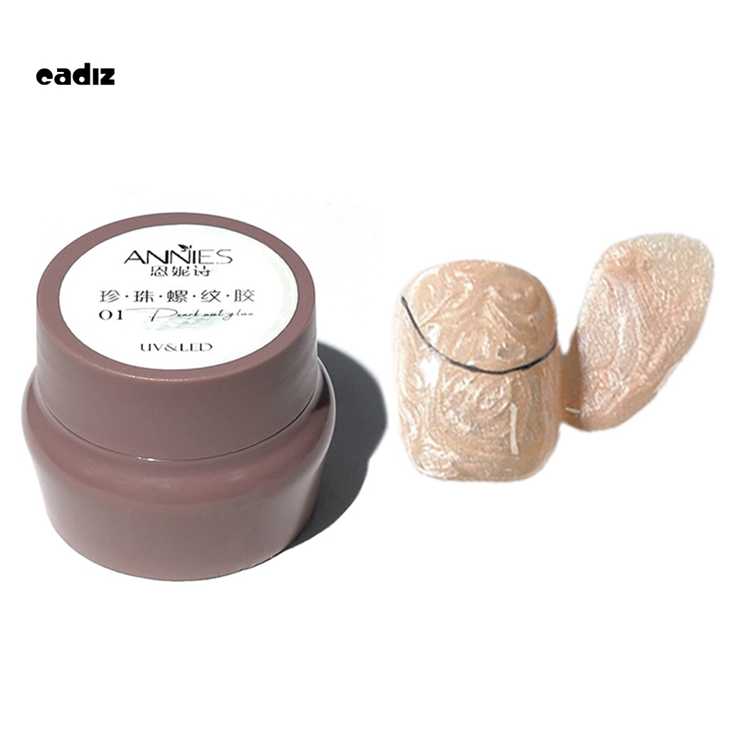 [Hàng mới về] Sơn móng tay họa tiết vân vỏ sò lấp lánh cho nữ