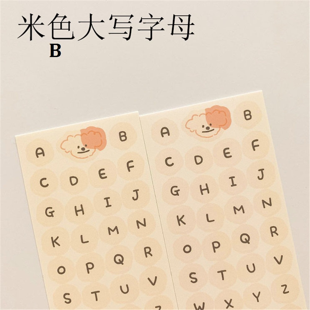 1 miếng dán chữ cái tiếng anh trên và dưới