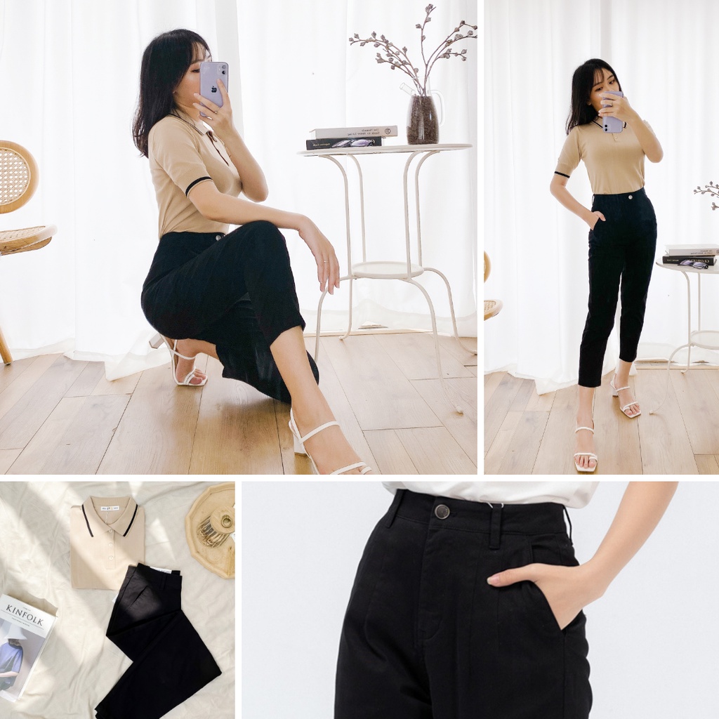 Quần Khaki Nữ YODY Co Giãn Tôn Dáng, Trẻ Trung QJN3072