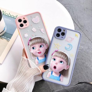 Ốp iPhone bảo vệ camera búp bê 4 màu iPhone 7 8 7 Plus 8 Plus X Xs Xr XsMax iPhone 11 11 Pro 11 Promax Cú Mèo Case