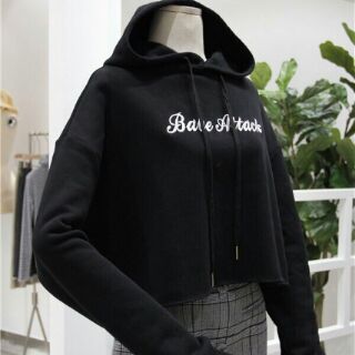 Áo hoodie croptop