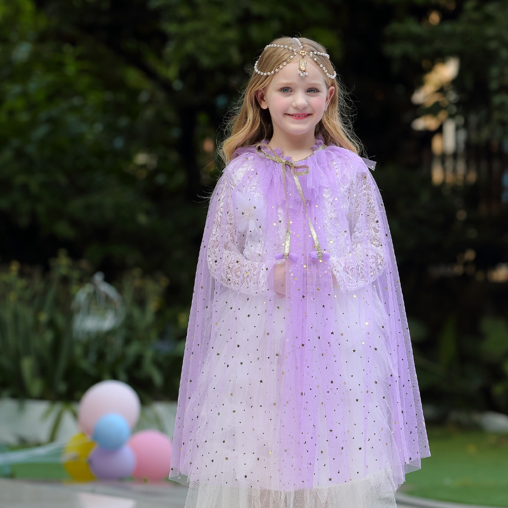 Áo choàng hóa trang công chúa Elsa Anna cho tiệc Halloween