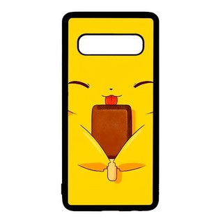 Ốp lưng samsung galaxy s10 - samsung s10 plus - pikachu socola