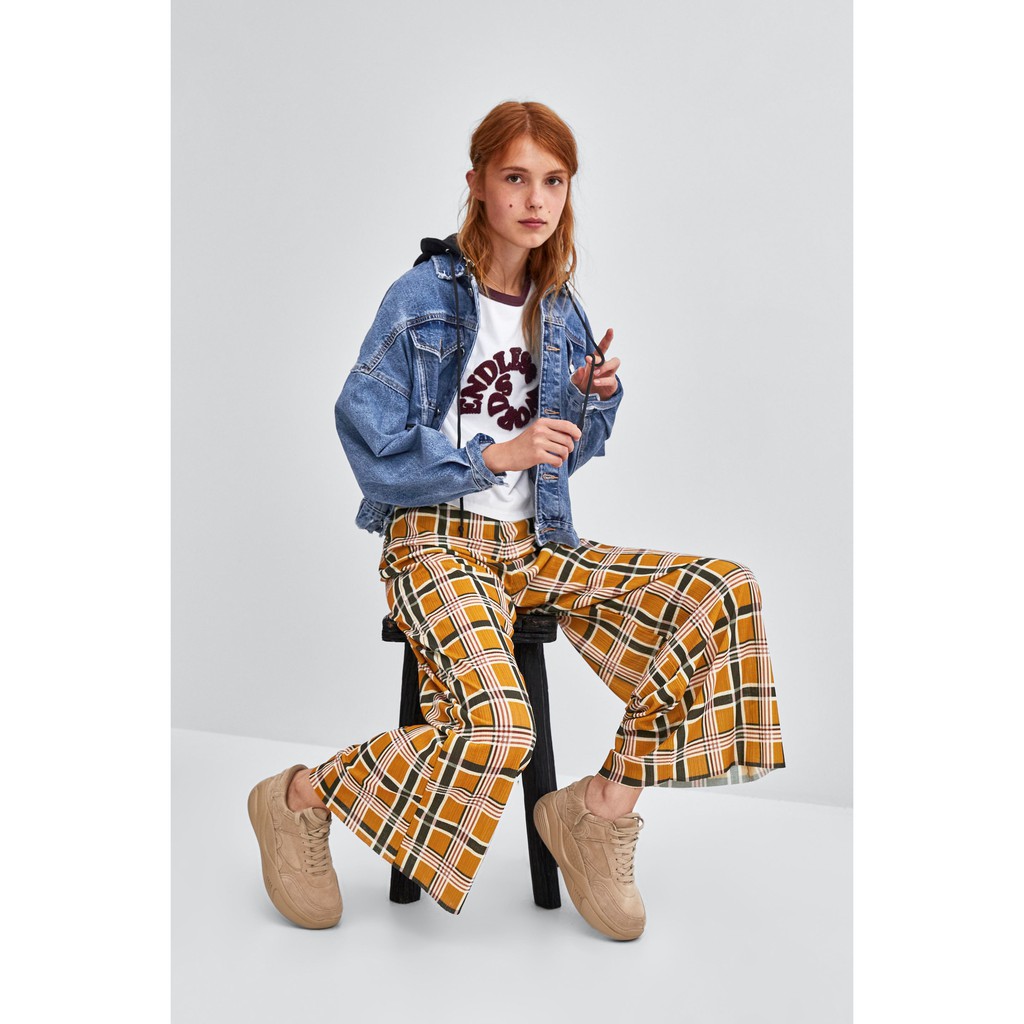 Giày thể thao da lộn đế bánh mì ZARA authentic
