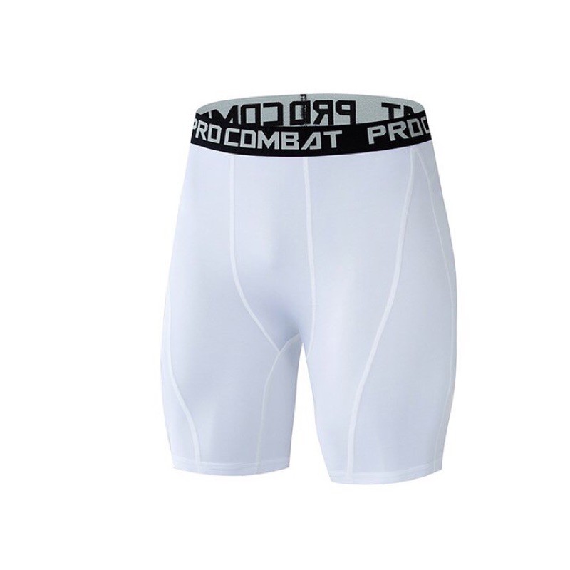 Quần Legging thể thao nam PRO COMBAT Dáng ngắn - Quần giữ nhiệt nam dạng đùi chuyên GYM Bóng Rổ Đá Banh QL01 | BigBuy360 - bigbuy360.vn
