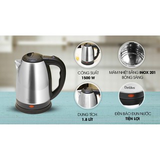 Ấm siêu tốc Delites ( Hàng trưng bày) ảnh thật