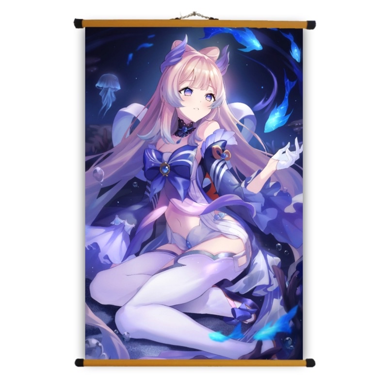 Poster Vải Sangonomiya Kokomi Genshin Impact