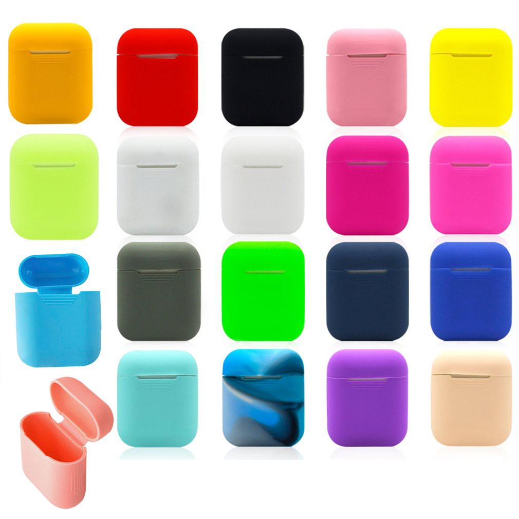 Vỏ bọc silicone mềm bảo vệ hộp đựng tai nghe Airpods