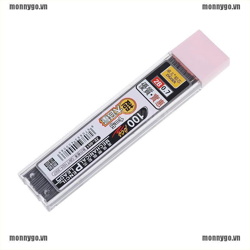 <monnygo+COD>100Pcs graphite lead 2b mechanical pencil refill automatic rep
