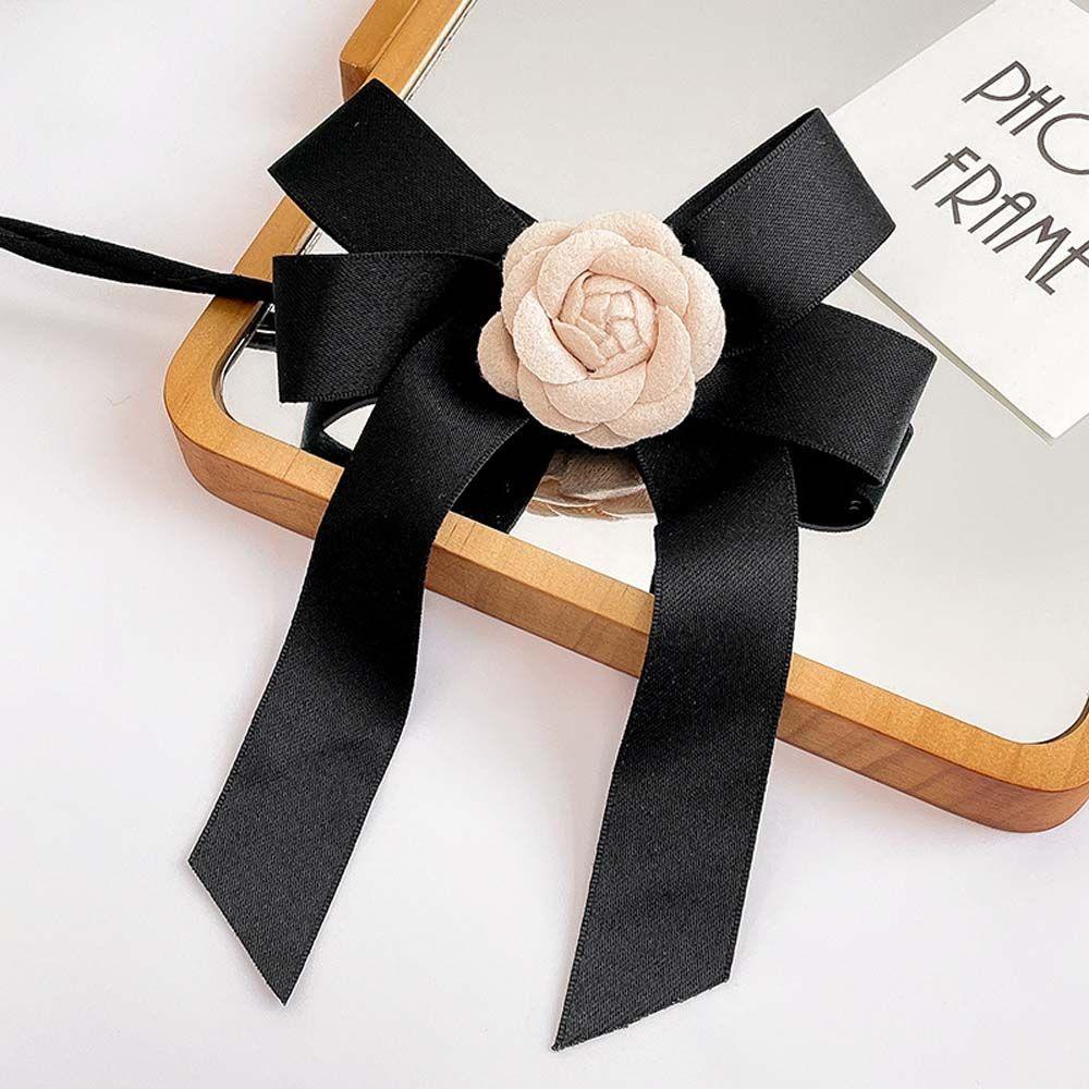 Kẹp Tóc Hình Nơ Hoa Trà Phong Cách Hàn Quốc Cho Nữ