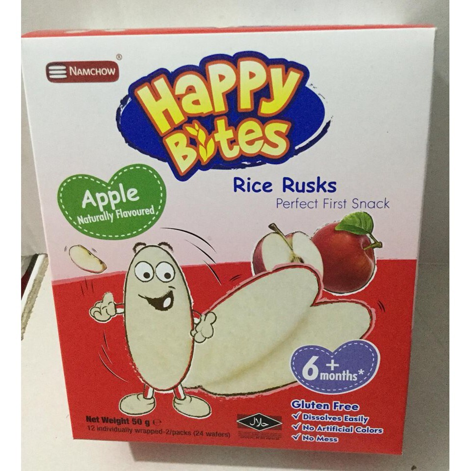 Bánh Gạo Ăn Dặm Happy Bites cho bé 3 loại   🔥Đặt biệt 🔥