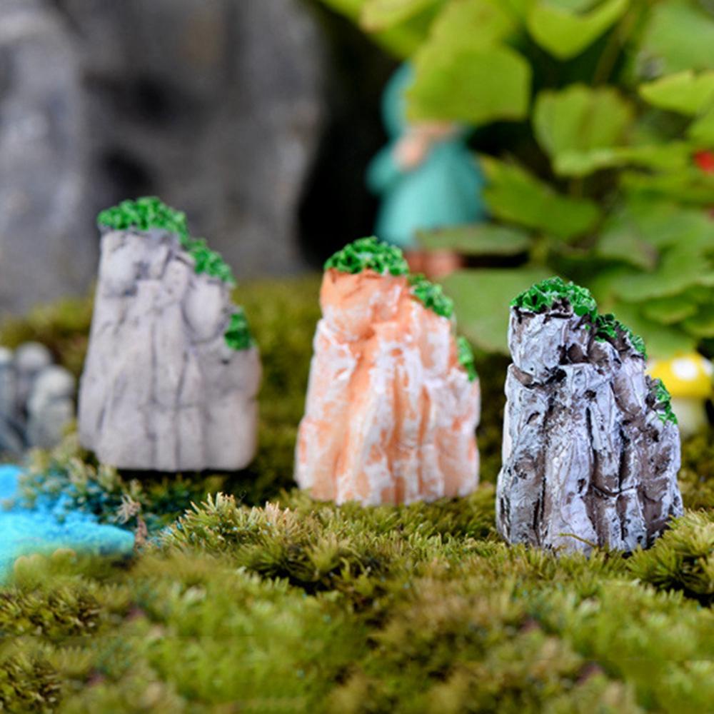 YIYU Mô Hình Ngọn Núi Mini Bằng Nhựa Resin Tự Nhiên Trang Trí Tiểu Cảnh / Sân Vườn DIY