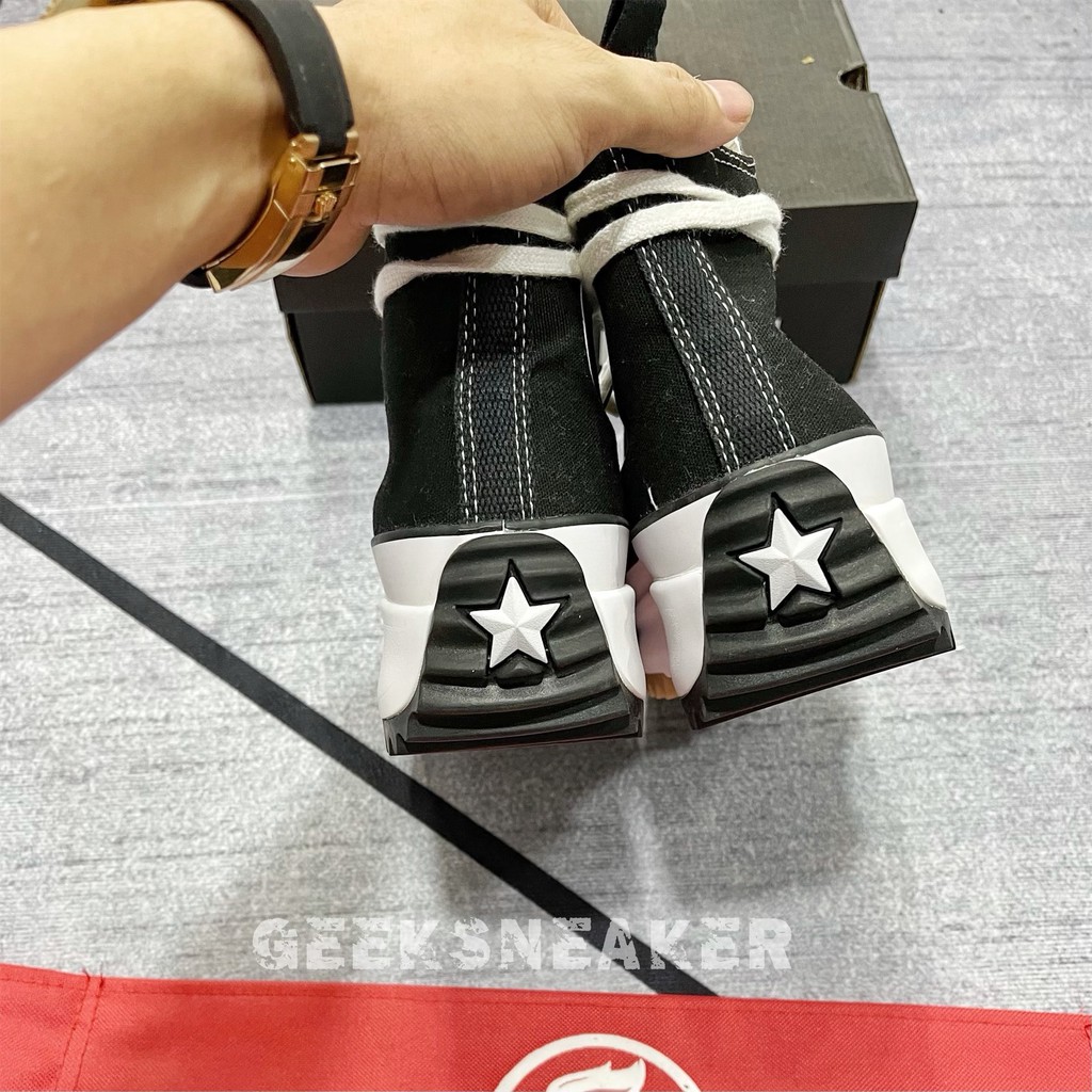 [Geeksneaker] Giày Cvs Run Star Hike High Top Black | Giày Cvs x Jw Anderson cổ cao màu đen | Giày thể thao | Sneaker | BigBuy360 - bigbuy360.vn