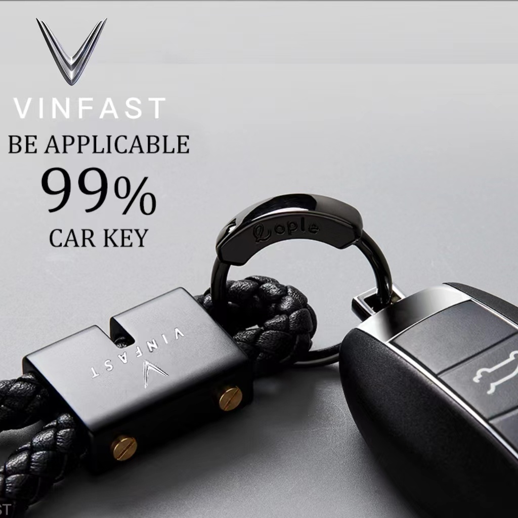 Móc Chìa Khóa Dây Bện Chống Thất Lạc Cho VinFast VF8 VF9 VF e34 VF5 VF7 LUX2.0 LUX a2.0 VF33