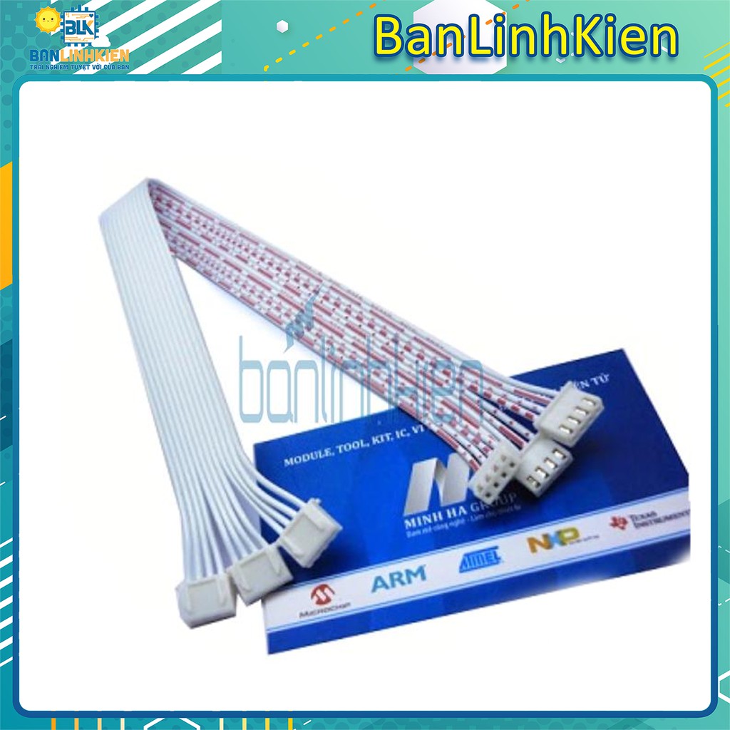 Dây Bus Trắng XH2.54 30cm 2P-10P/ Dây trắng XH2.54 | BigBuy360 - bigbuy360.vn