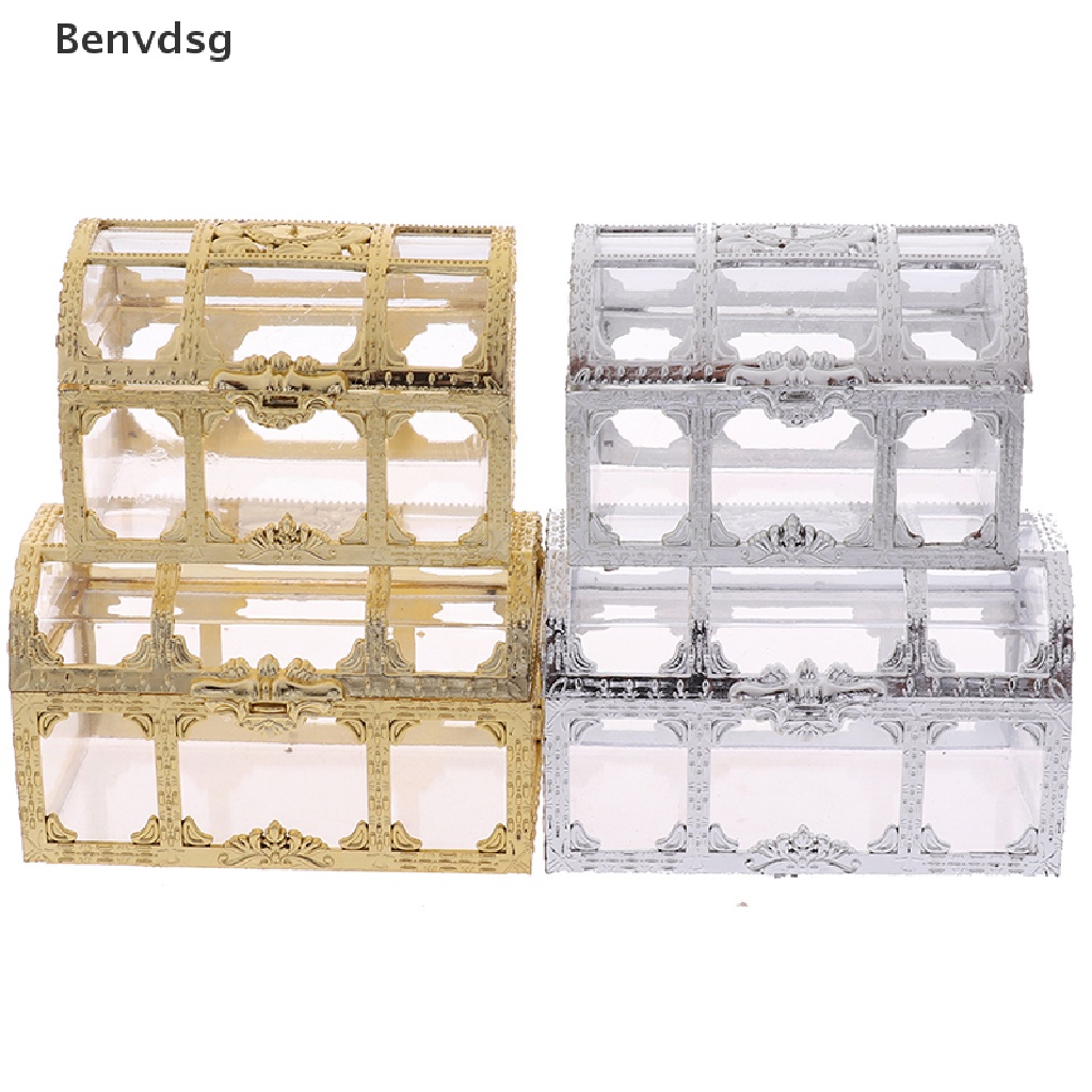 1 Hộp Đựng Kho Báu Bằng Bạc / Vàng / Kẹo Nhỏ Gọn Tiện Dụng