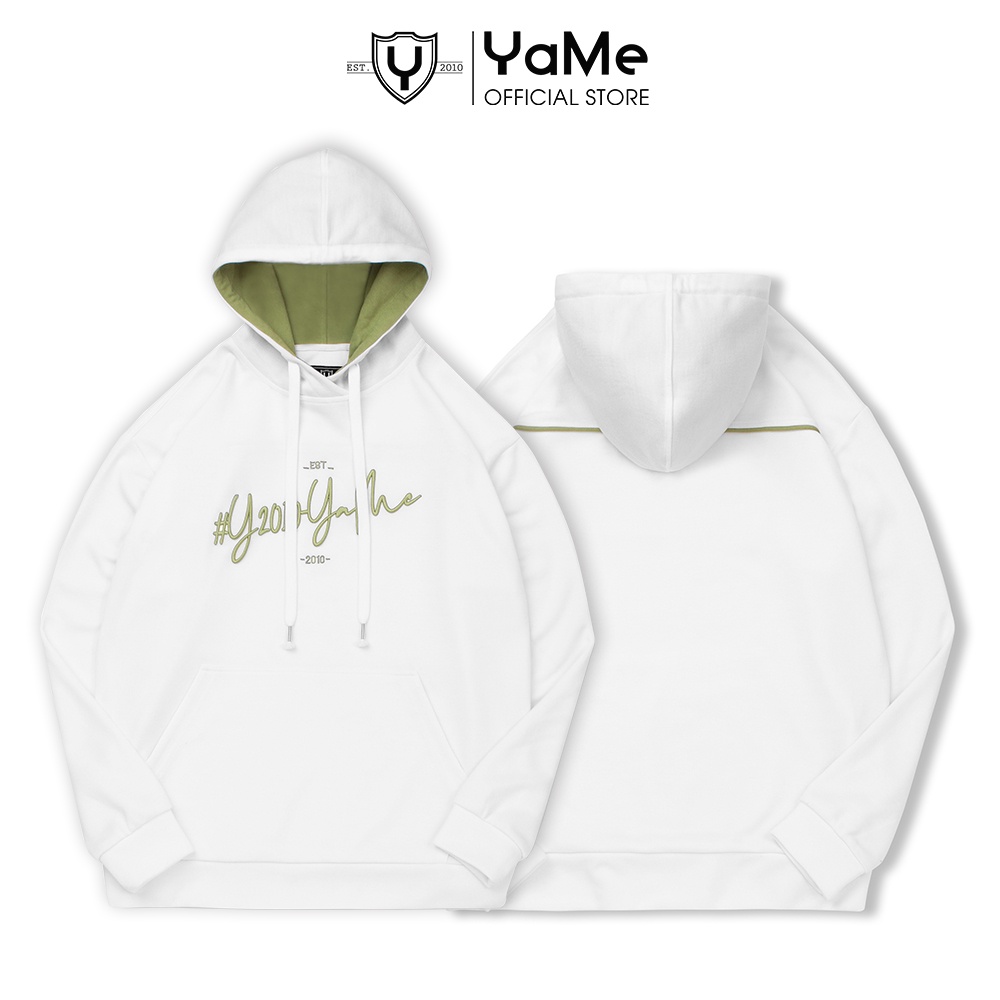 Áo Khoác Hoodie Nam Nữ Màu Trắng Đơn Giản Form Rộng Y2010 Nguyên Bản Ver21 20553