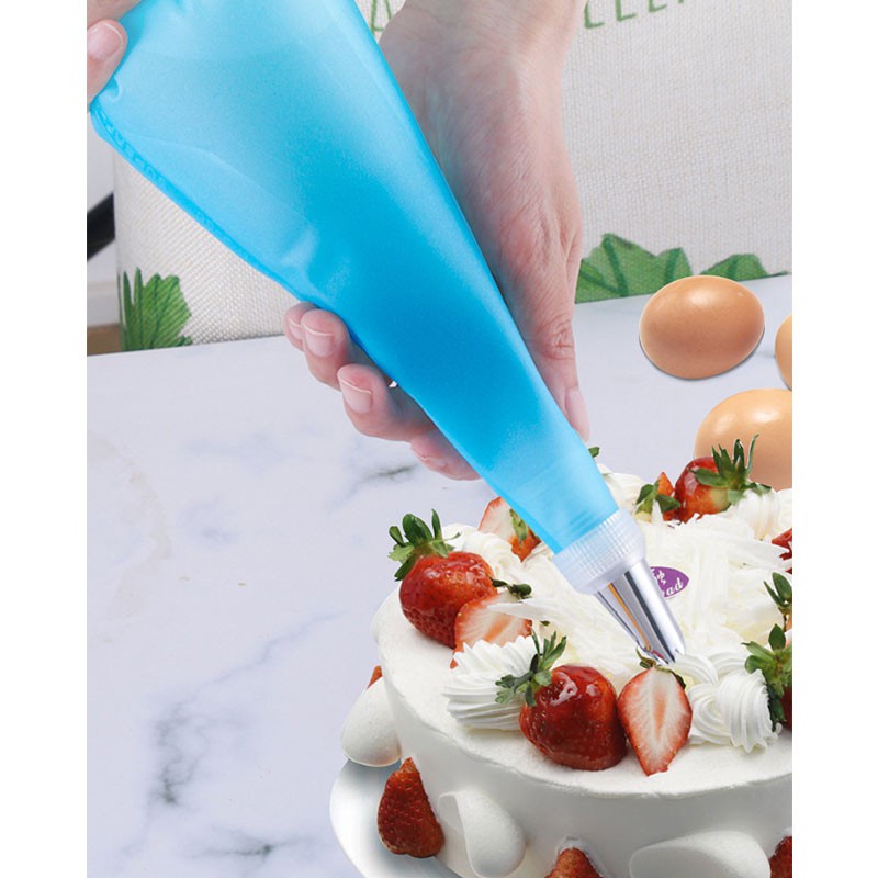 Bộ 6 Đuôi Bắt Kem Kèm Túi TPU Dụng Cụ Làm Bánh Các Mẫu Đui Bắt Kem Thông Dụng