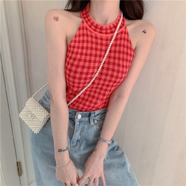 Áo Hai Dây Dáng Ôm Phong Cách Pháp Thời Trang Mùa Hè Cho Nữ