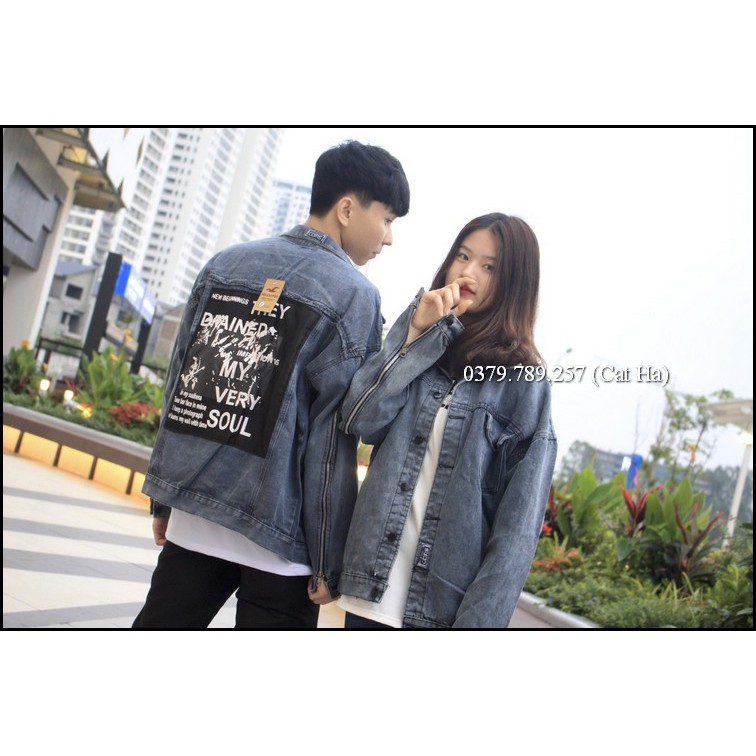 Áo khoác jean nữ BB cao cấp form rộng size M-L-XL Chiwawa shop 77