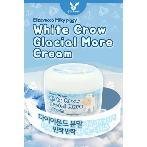 (Hàng Mới Về) Kem Dưỡng Trắng Da Elzivecca 100g / [Elizavecca] White Crow Glacial More Cream 100g