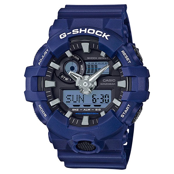 [Mã FARSBR243 giảm 15% đơn 249K] Đồng Hồ Casio Nam Dây Nhựa G-SHOCK GA-700-2ADR Chính Hãng