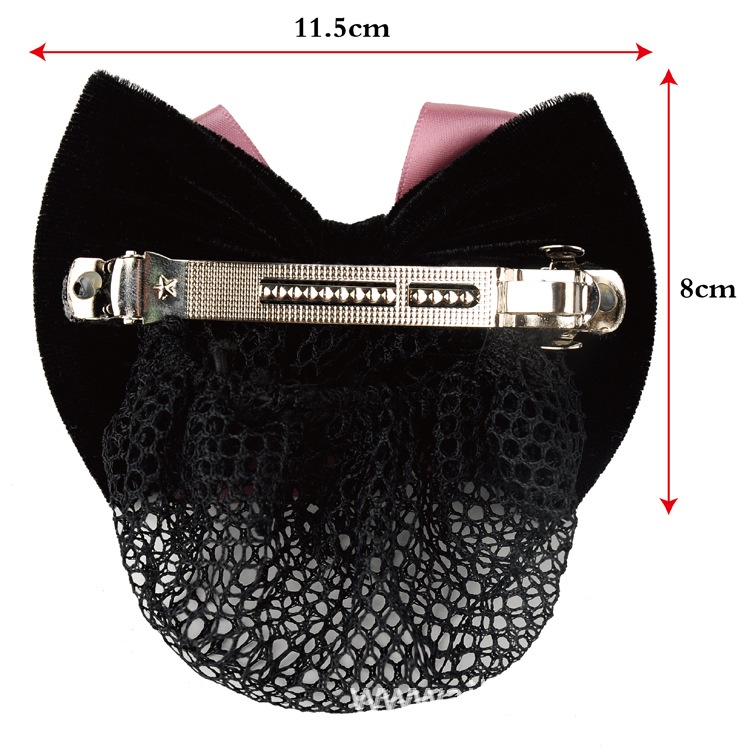 Kẹp Tóc Hình Bông Hoa Phối Lưới Phong Cách Đồng Phục Nhân Viên Văn Phòng