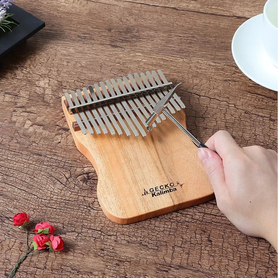 Đàn Kalimba Gecko 17 Phím Chính Hãng - Tặng Túi Tai Thỏ - Full Phụ Kiện