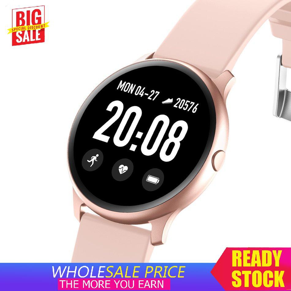 KW19 Round Screen Smart Watch Real Time Heart Rate Measurement Step Count Blood Oxygen Sleep Monitoring  clickstore