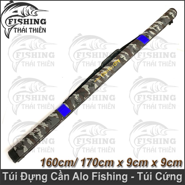 Túi Đựng Cần Câu Cá, Bao Cần Cứng AloFishing Vân Lính Rằn Ri  Cao Cấp Siêu Bền 160cm, 170cm