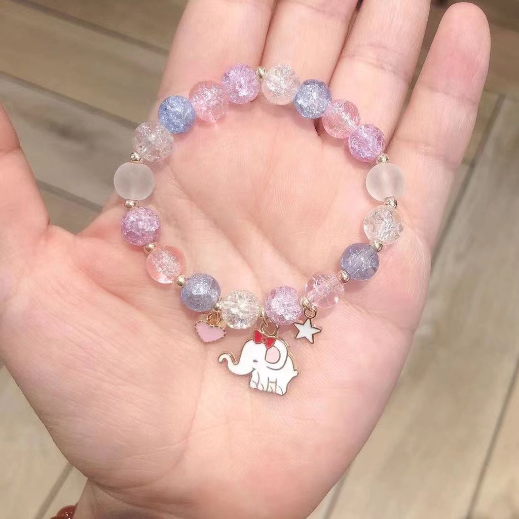 Vòng tay hợp kim đính ngọc trai nhân tạo hoạt hình