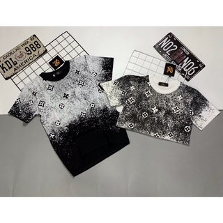 Ao thun nam cổ tròn, in loang hoạ tiết độc đáo( chất cotton codan 100%)