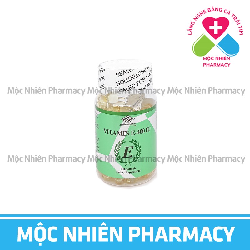 Vitamin E Tự Nhiên 400IU, Giúp Đẹp Da, Chống Lão Hóa