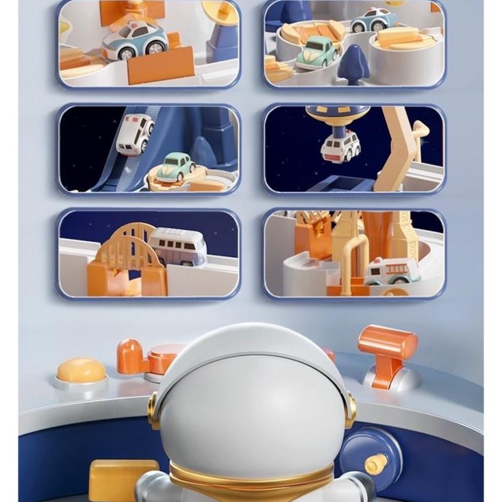 Đồ chơi ô tô đĩa bay trạm vũ trụ không gian, đồ chơi điều khiển bằng tay cho bé