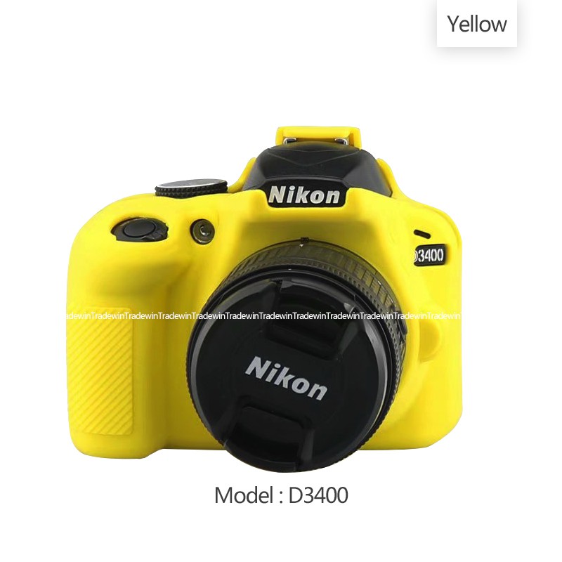 Mềm Vỏ Silicon Cao Su Bảo Vệ Thân Máy Ảnh Nikon D3400