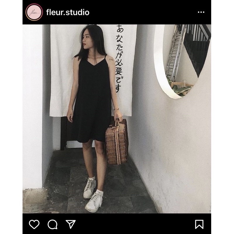 Đầm fleur hai dây