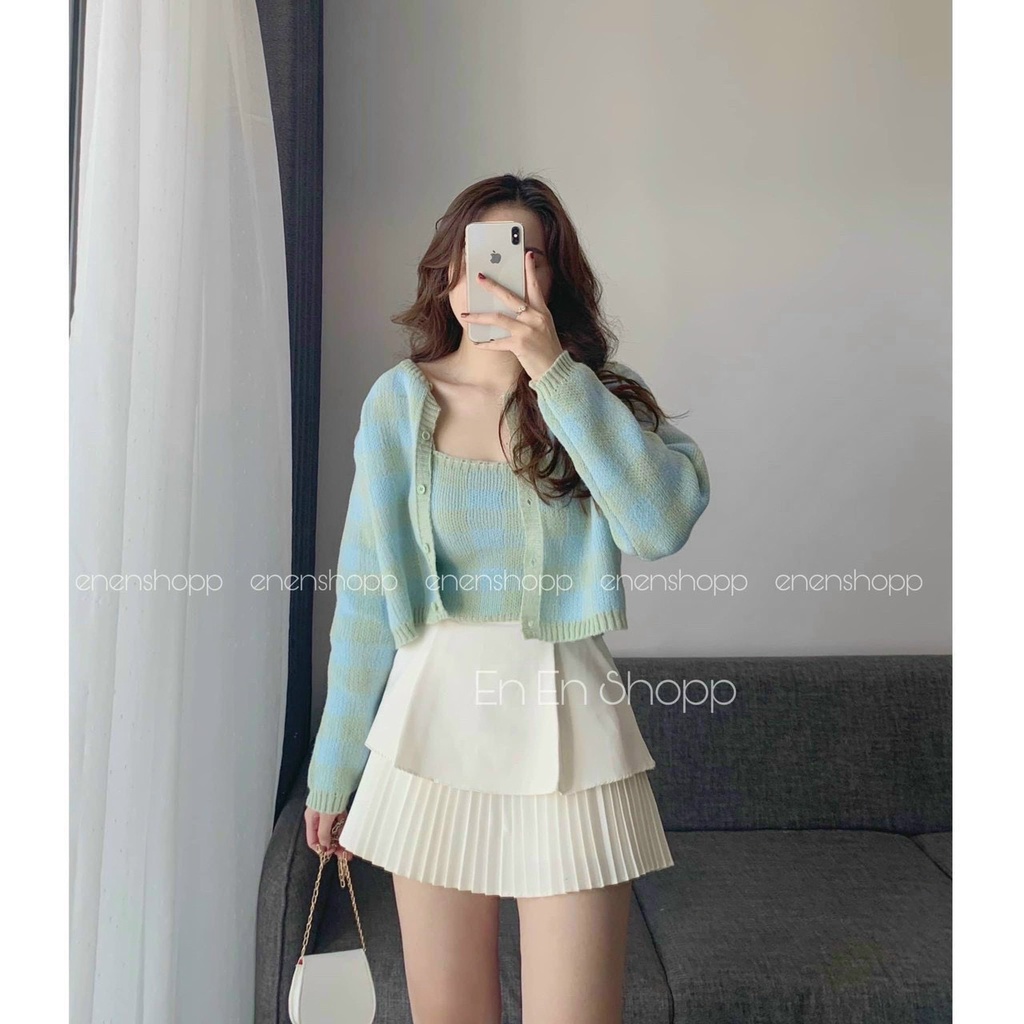 Set áo len CDG +2s kẻ 8811