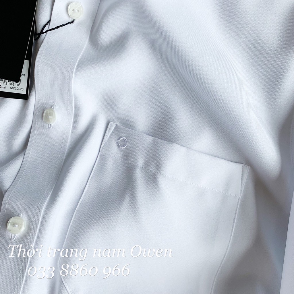 OWEN - Áo sơ mi trắng dài tay Owen chất Cafe  - Áo sơ mi trắng dài tay