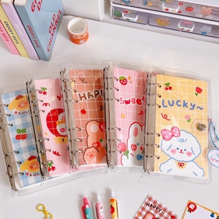 Set sổ còng kèm washi, sticker, móc khoá, giấy note…