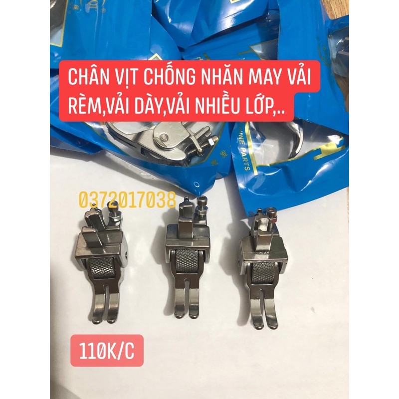 chân vịt chống nhăn may vải dày,vải rèm,vải nhiều lớp máy may công nghiệp