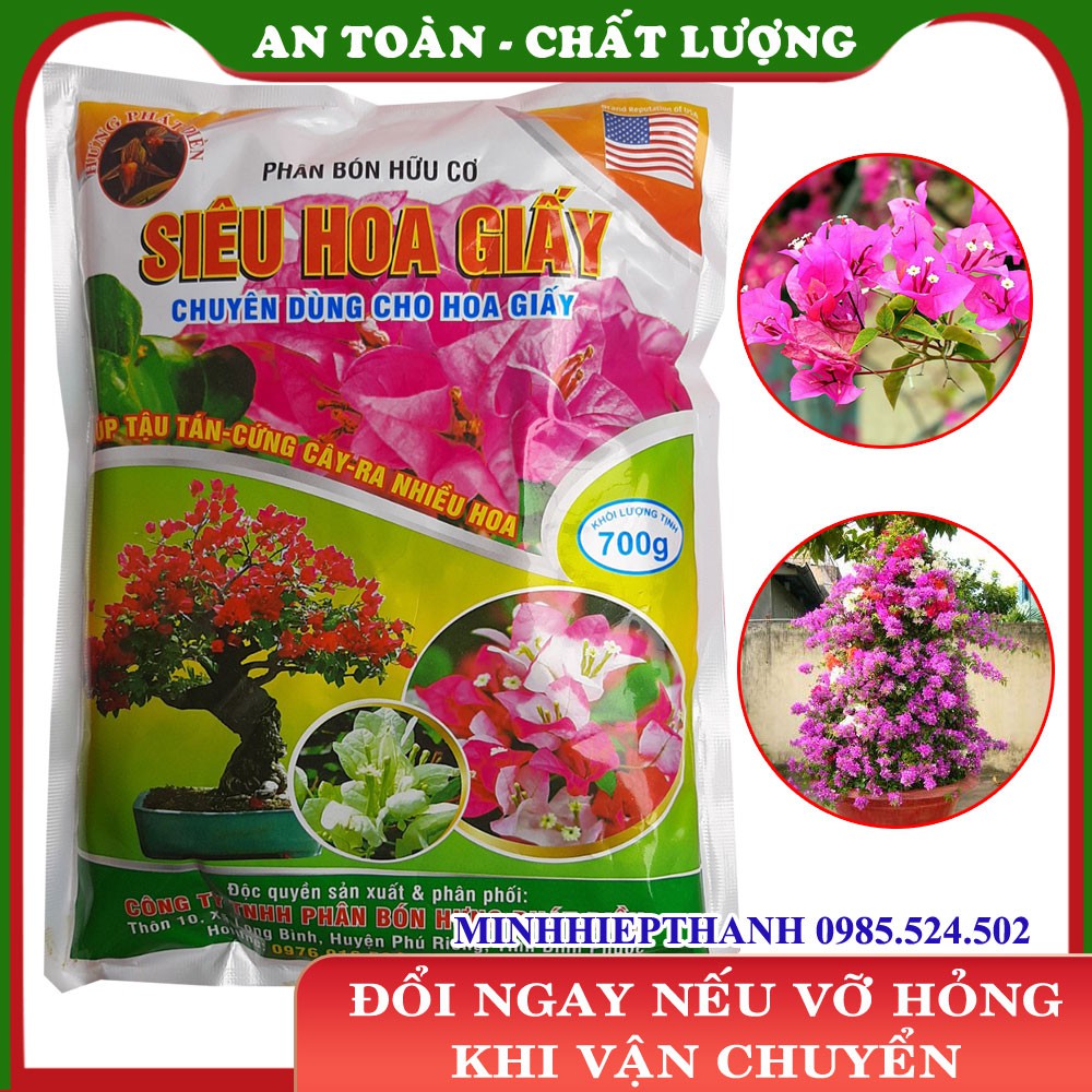 Phân bón hữu cơ chuyên dùng cho hoa giấy