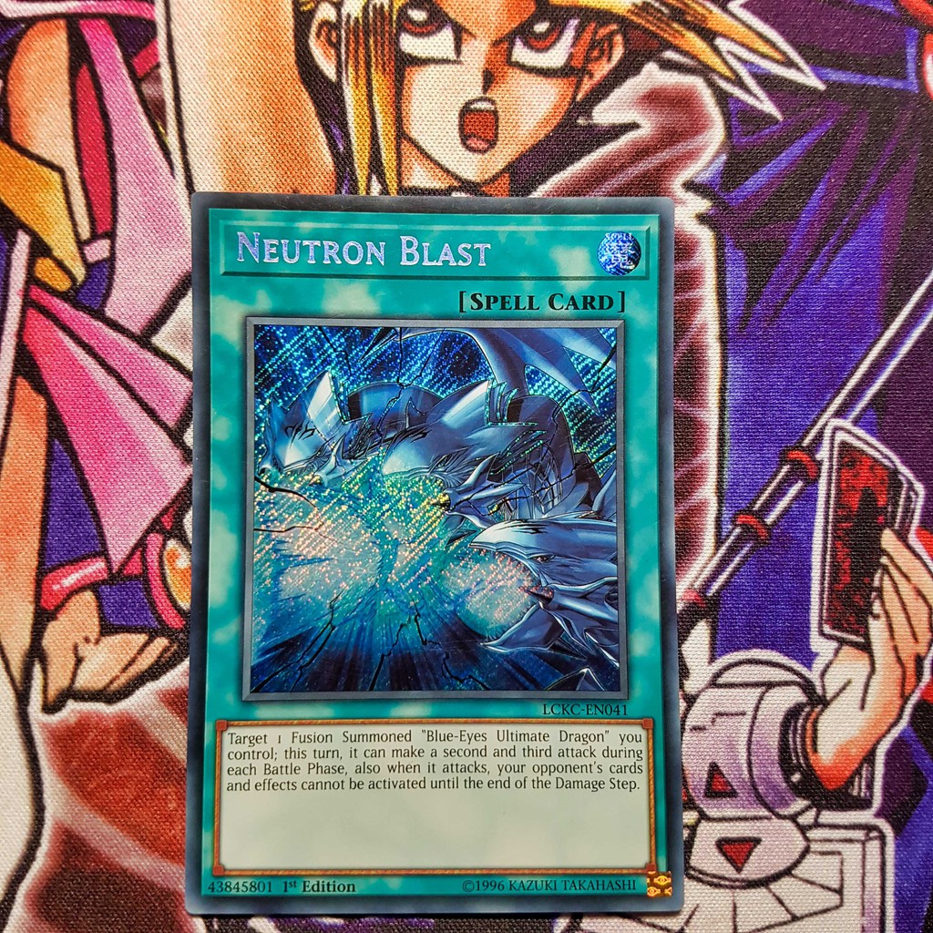 Thẻ bài Yugioh chính hãng | Blue-eyes Neutron Blast | LCKC Secret Rare