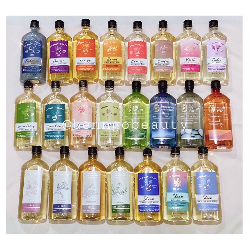 [ĐỦ MÙI] SỮA TẮM AROMATHERAPY BATH AND BODY WORKS