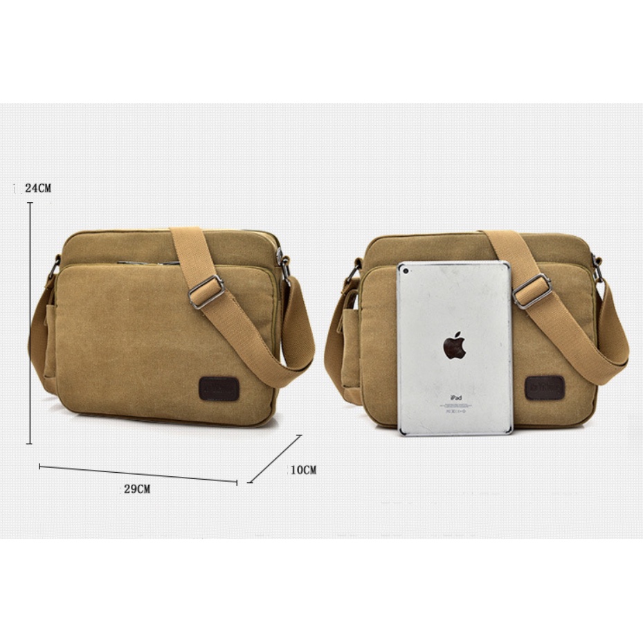 Túi đeo chéo nam vải cavans cao cấp phong cách mới
