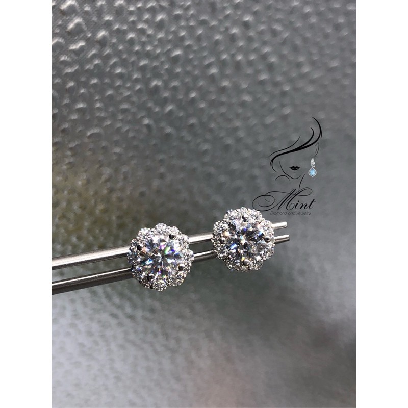 Moissanite Mỹ cao cấp 4,5 li -> 8 li ( Kim cương nhân tạo )