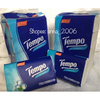 Khăn giấy Tempo soft pack Icy Menthol & Neutral 4 lớp