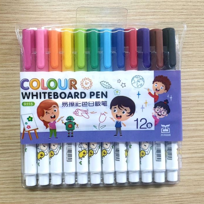 Bộ 8/12 màu bút dạ vẽ bảng trắng xóa được